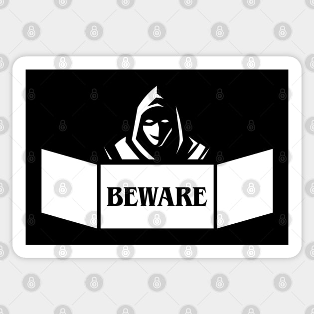 Beware the Smiling Game Master TRPG Tabletop RPG Gaming Addict Sticker by dungeonarmory